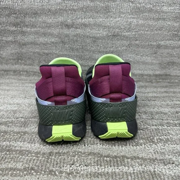 NIKE GO FlyEase Black/Black-Lime Glow Men’s Size 8.5 Folding Hands Free - Picture 5 of 9